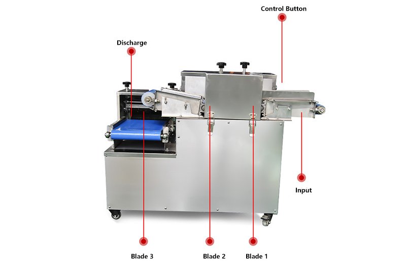 fresh chicken breast pork beef fish meat cube cutting dicing machine for restaurant